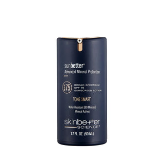 sunbetter TONE SMART SPF 75 mineral sunscreen lotion