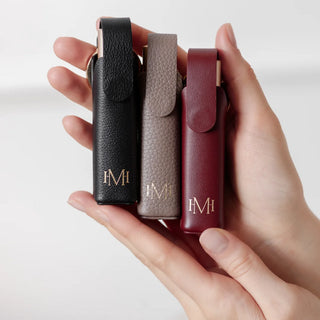 Ecrin Couture - Taupe Leather Case for Elixir de Volume