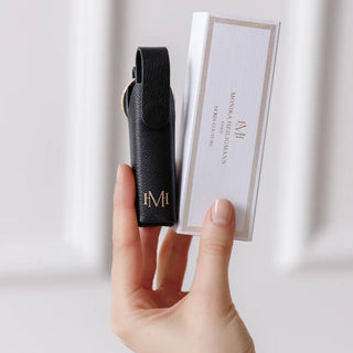 Ecrin Couture - Black Leather Case for Elixir de Volume