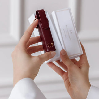 Ecrin Couture - Burgundy Leather Case for Elixir de Volume