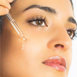 Dr. Lara Devgan Hyaluronic Serum, shown in use