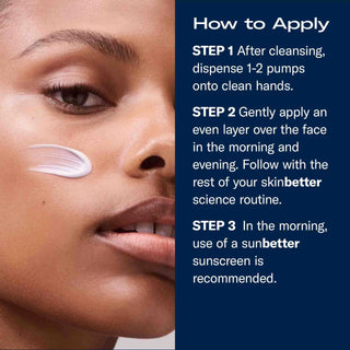 skinbetter science Ampra Volumizing Macro HA Serum, model applying the serum