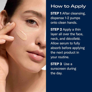 skinbetter science Even Intensive Face Serum, model applying the serum