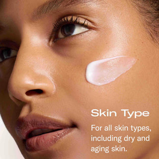 skinbetter science Trio Rebalancing Face Moisturizer texture swatch on skin