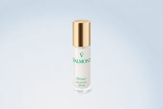 Valmont Hydra3 Regenetic Serum bottle, left detail view