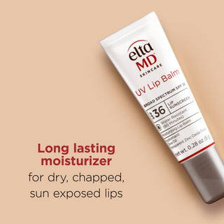 EltaMD UV Lip Balm Broad Spectrum SPF 36 long lasting moisturizer for dry, chapped, sun-exposed lips