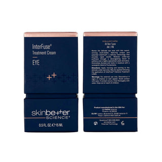 skinbetter science InterFuse Hydrating Eye Cream 15 mL carton and tube packaging