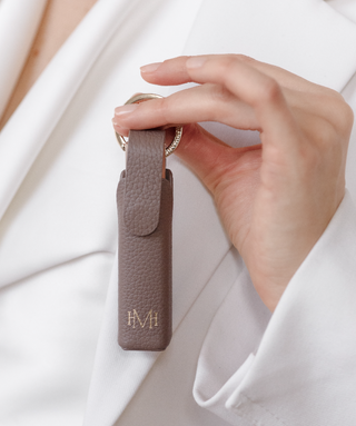 Ecrin Couture - Taupe Leather Case for Élixir de Volume