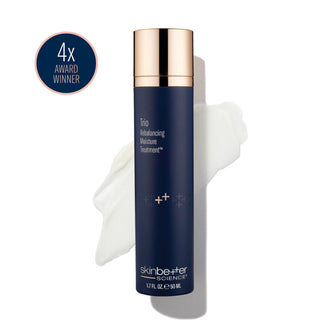 skinbetter science Trio Rebalancing Face Moisturizer texture smear