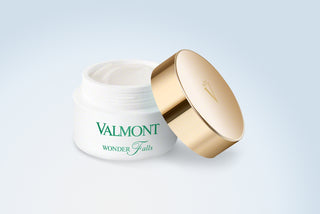 Valmont Wonder Falls cleansing cream in use