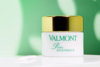 Valmont Prime Regenera II jar with its outer packaging