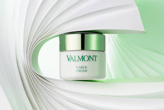 Valmont V-Neck Cream jar with its outer packaging