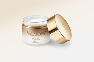 Valmont V-Firm Cream texture applied on skin