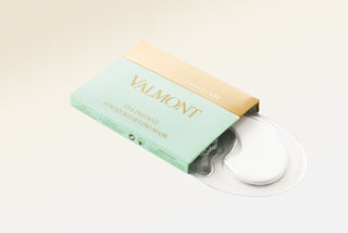 Valmont Eye Instant Stress Relieving Mask single patch applied under the eye