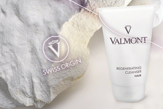 Valmont Regenerating Cleanser bottle with its outer packaging
