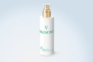 Valmont Priming with a Hydrating Fluid mist being sprayed