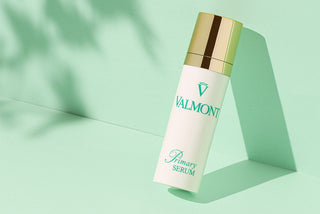 Valmont Primary Serum bottle with its outer packaging