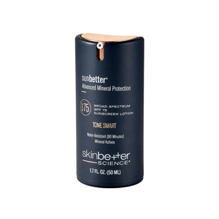 sunbetter by skinbetter science TONE SMART SPF 75 Sunscreen Lotion 50 mL bottle, front